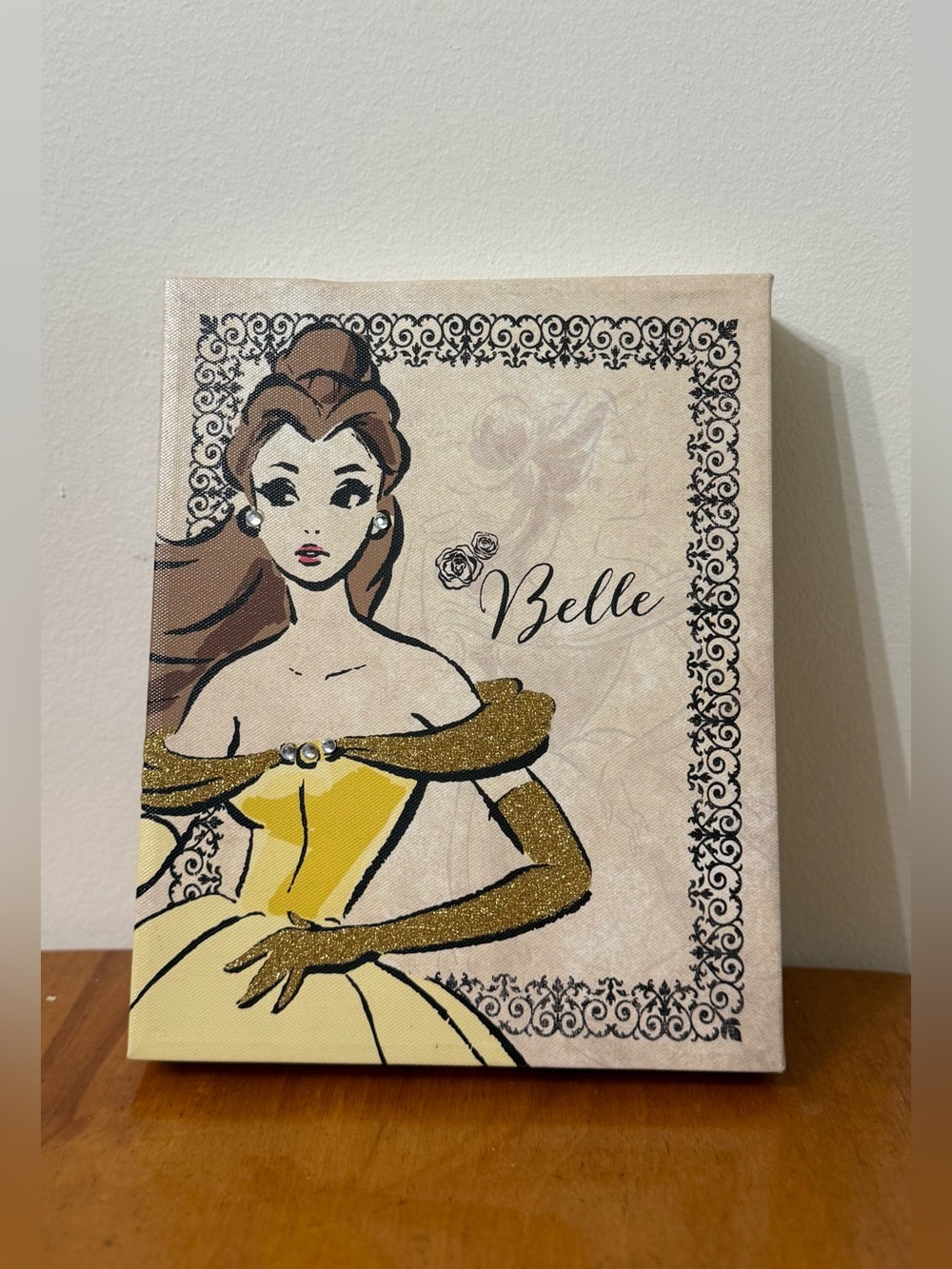 Disney Princess Belle Beauty and the Beast Artissimo Canvas Wall Art